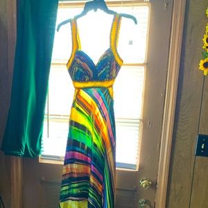 Multi-color prom dress